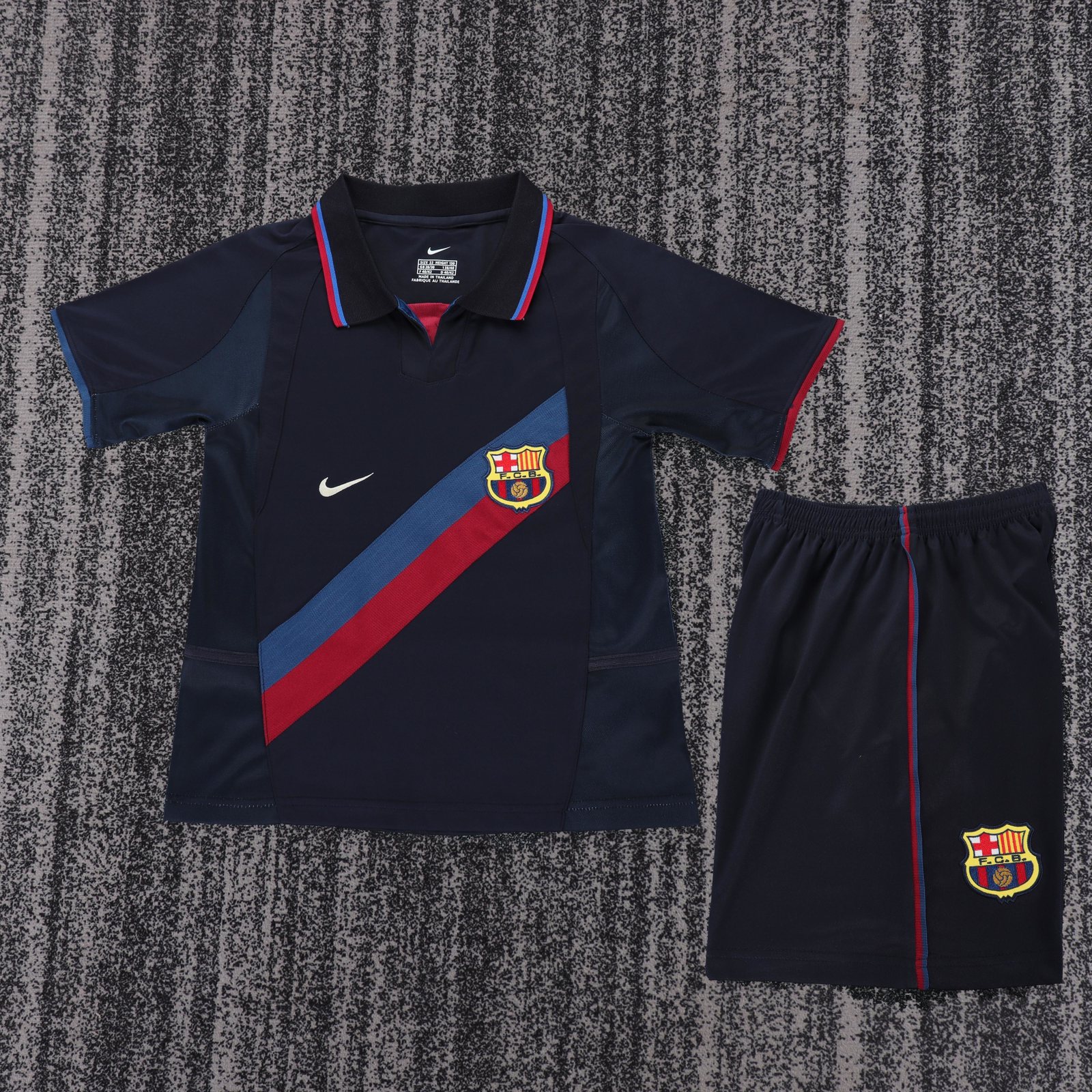 2002-03 Barcelona Second Away Retro Jersey - Kids 1