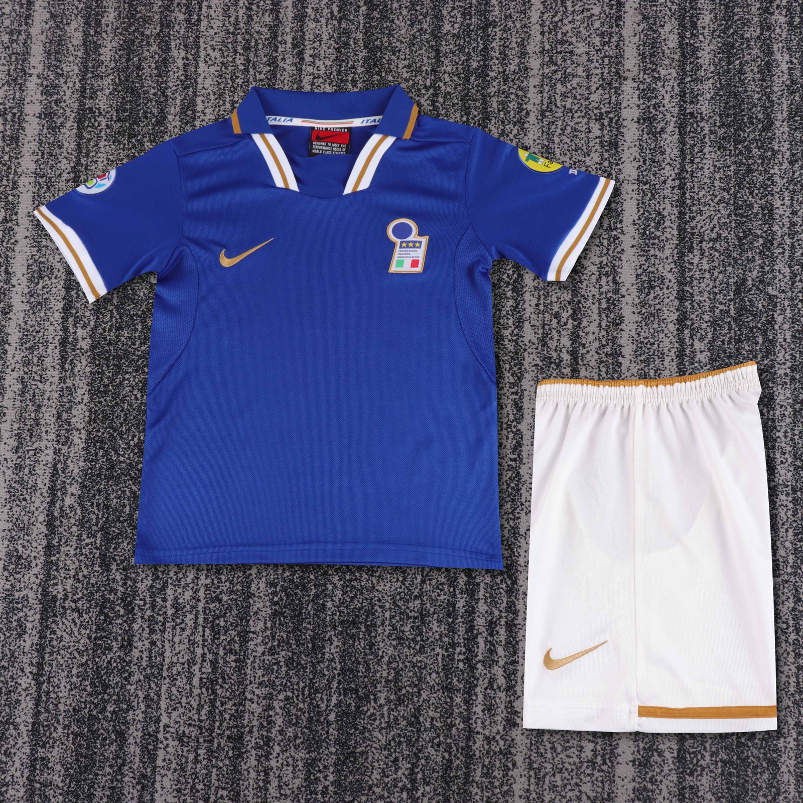 1996 Italy Home Retro Shirt - Kids 1