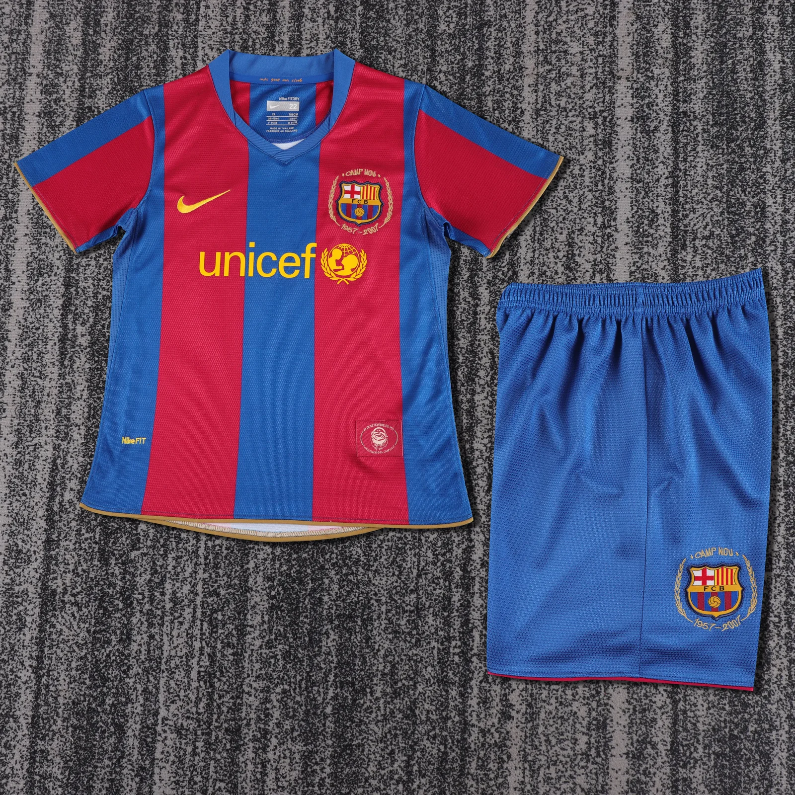 2007-08 Barcelona Home Retro Shirt - Kids Sizes 1