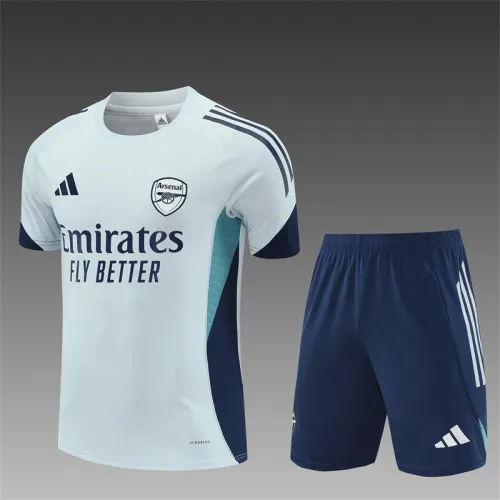 2025-26 Arsenal Light Grey Short Sleeve Training Jersey