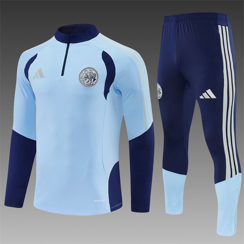 2026-27 Ajax Light Blue Half-Zip Training Suit 1