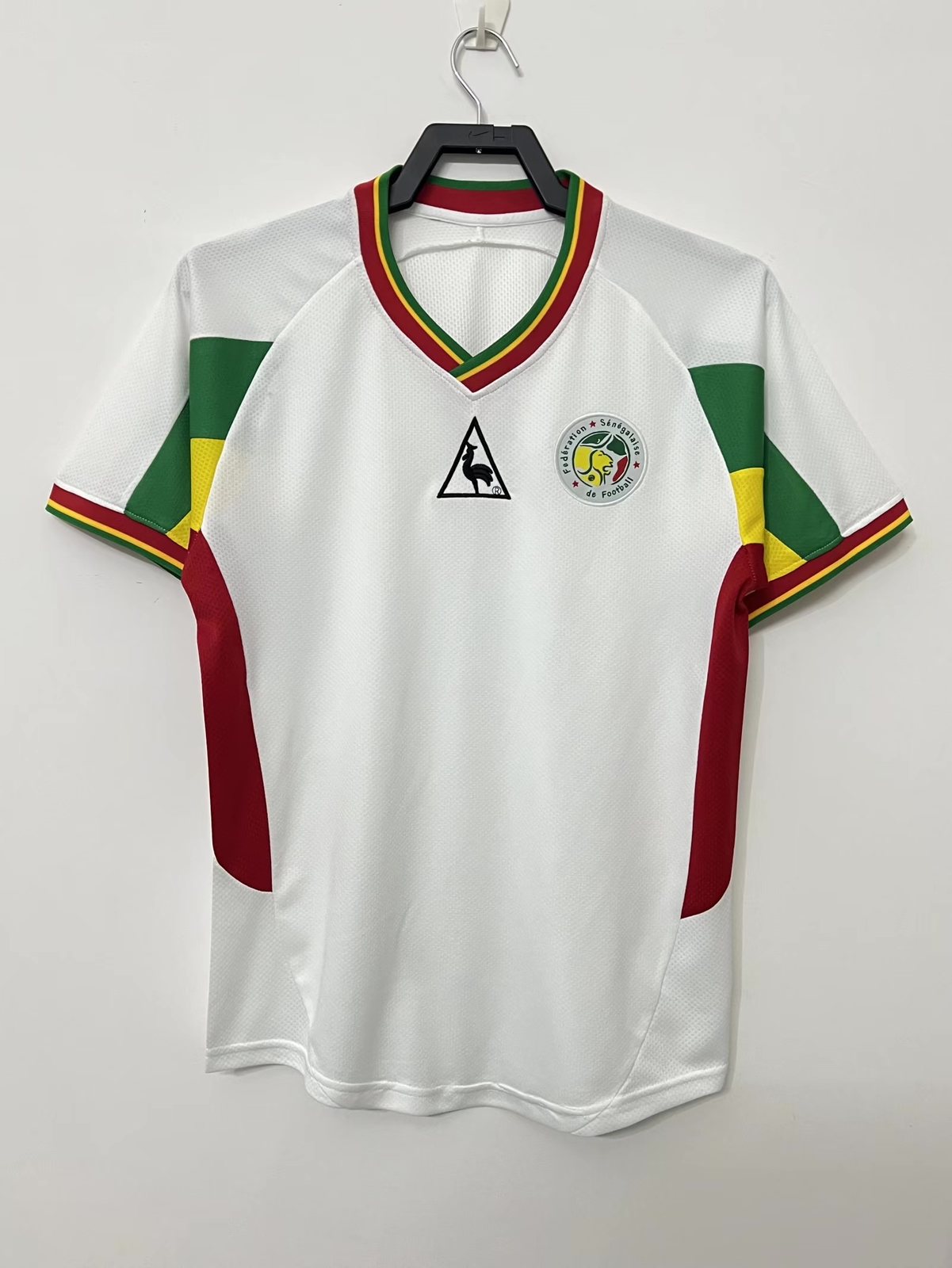 2002 Senegal White Retro Jersey 1