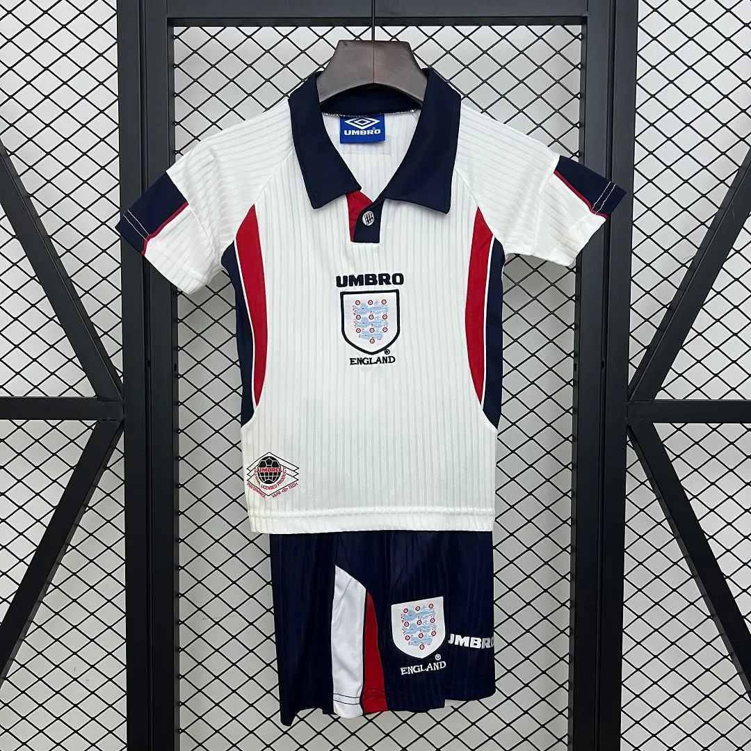 1998 England Home Retro Shirt - Kids 1