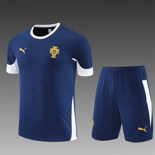 2025-26 Portugal Royal Blue Short Sleeve Training Jersey 1