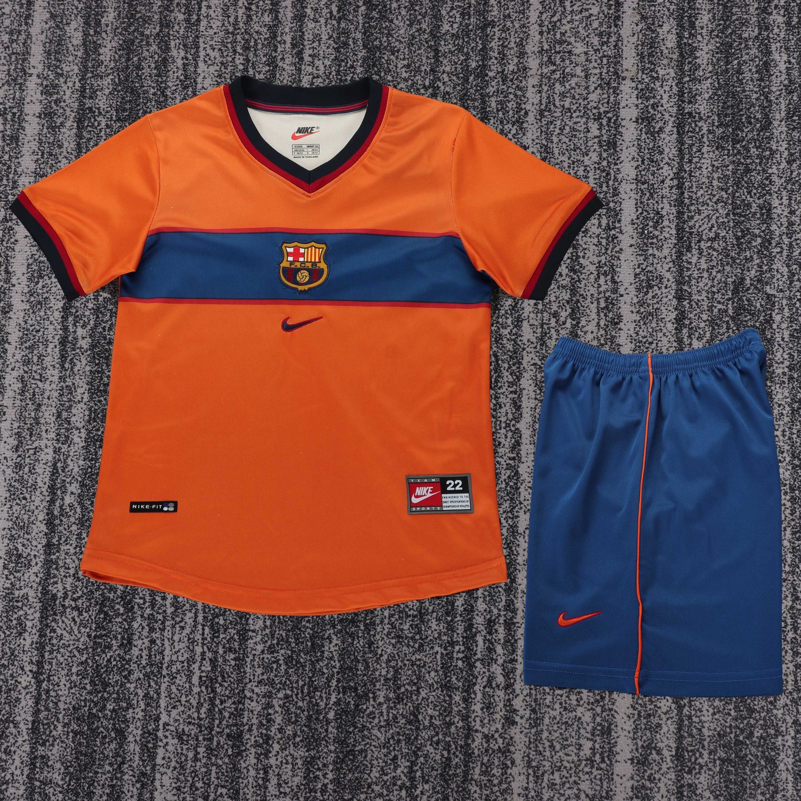 1998-99 Barcelona Second Away Retro Jersey - Kids 1