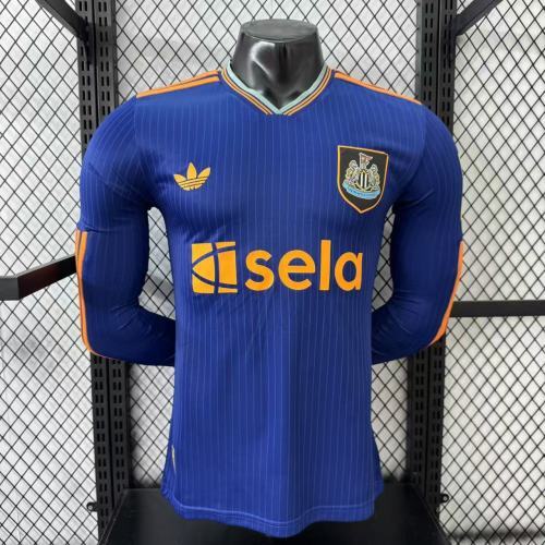 2025-26 Newcastle United Away Long Sleeve Shirt - Player Edition