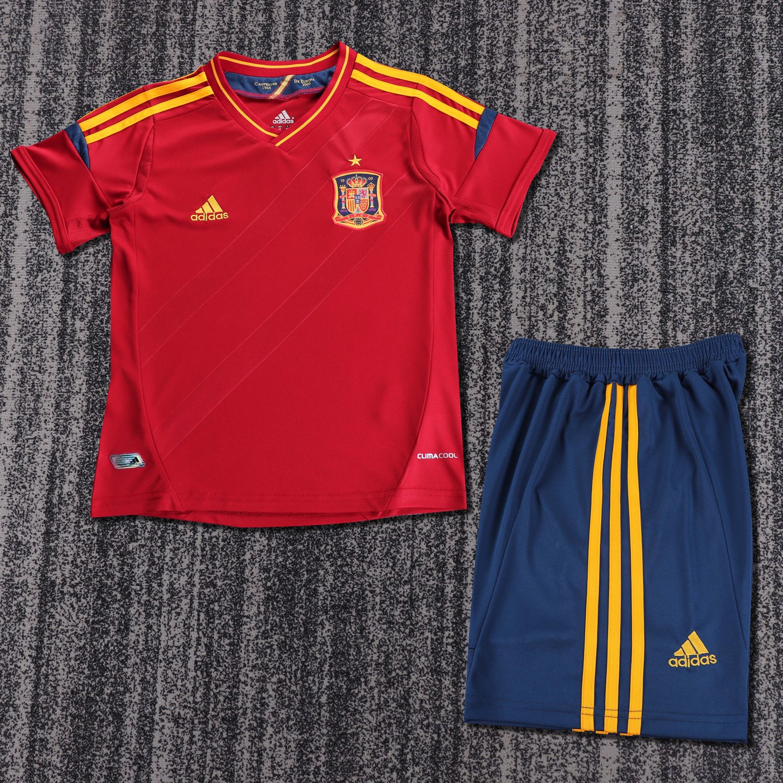 2012 Spain Home Retro Jersey – Kids