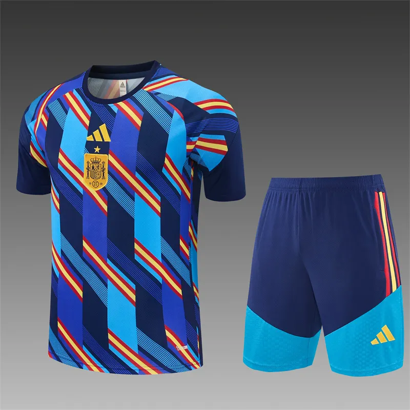 2026-27 Spain Royal Blue Short-Sleeve Training Jersey 1