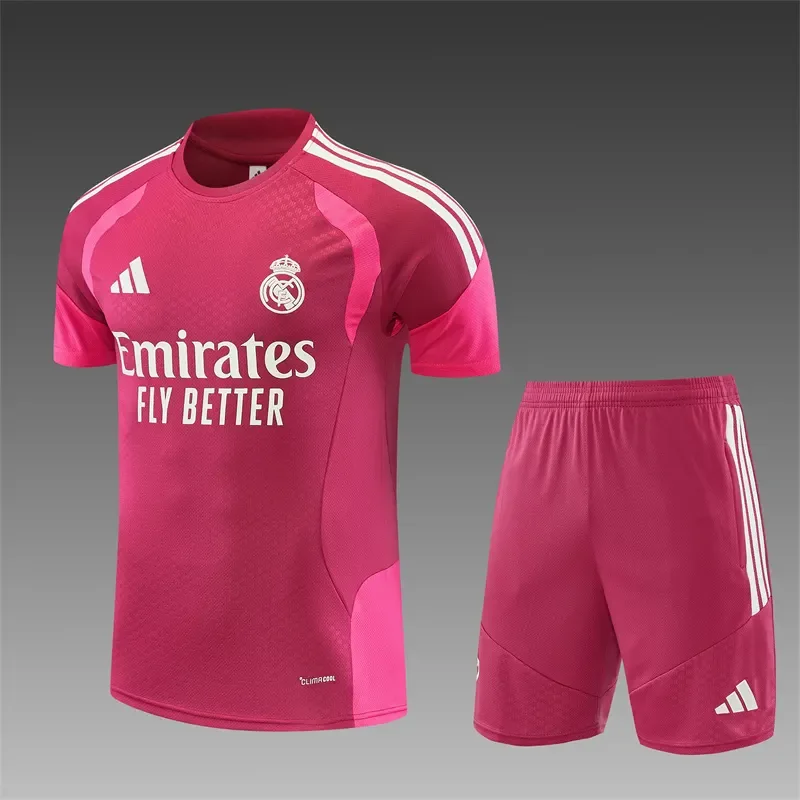 2026-27 Real Madrid Magenta Short-Sleeve Training Jersey 1