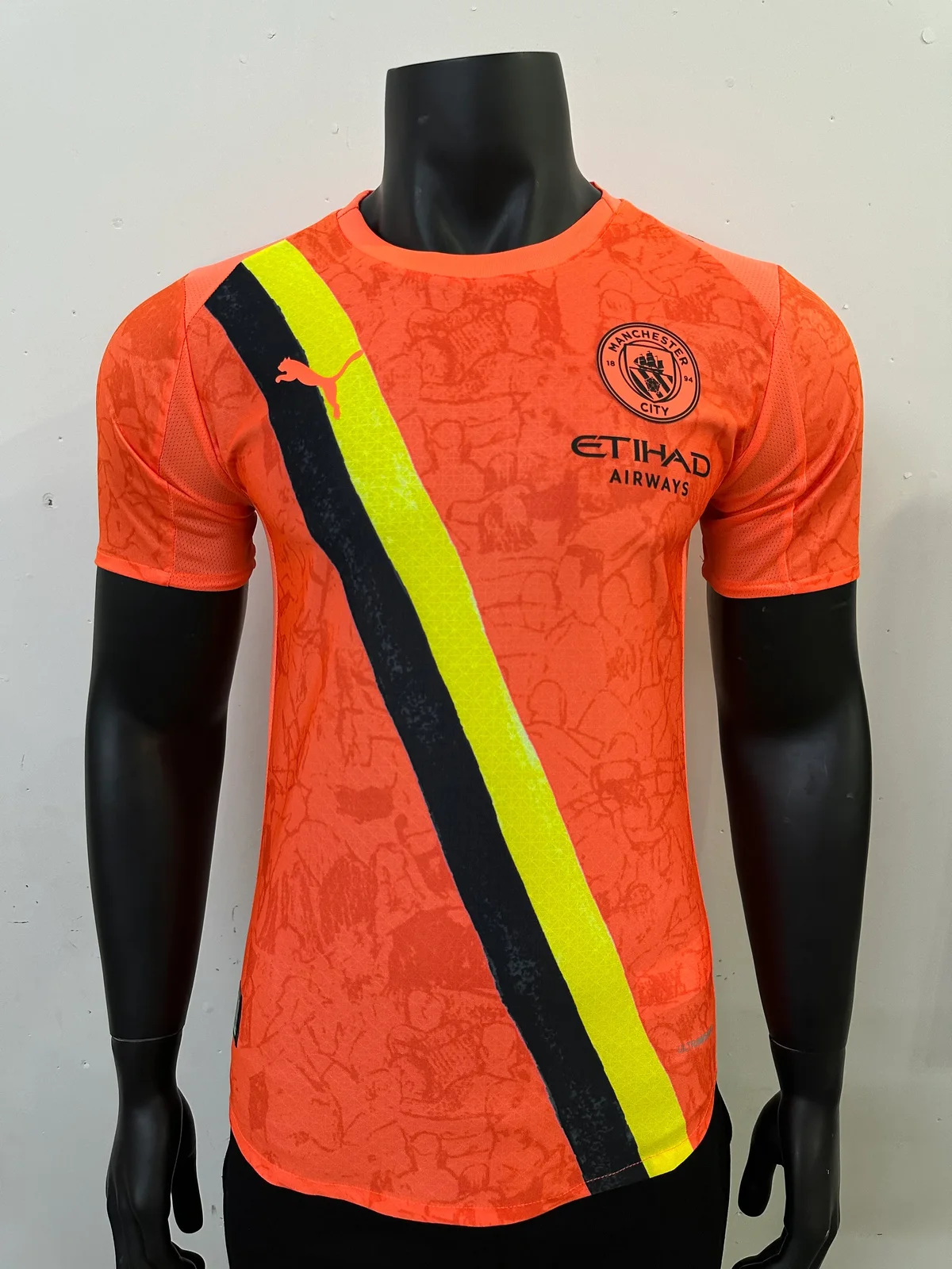 2025-26 Manchester City Orange Jersey - Player Version 1