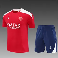 2025-26 Paris Saint-Germain Red Short-Sleeve Training Jersey 1