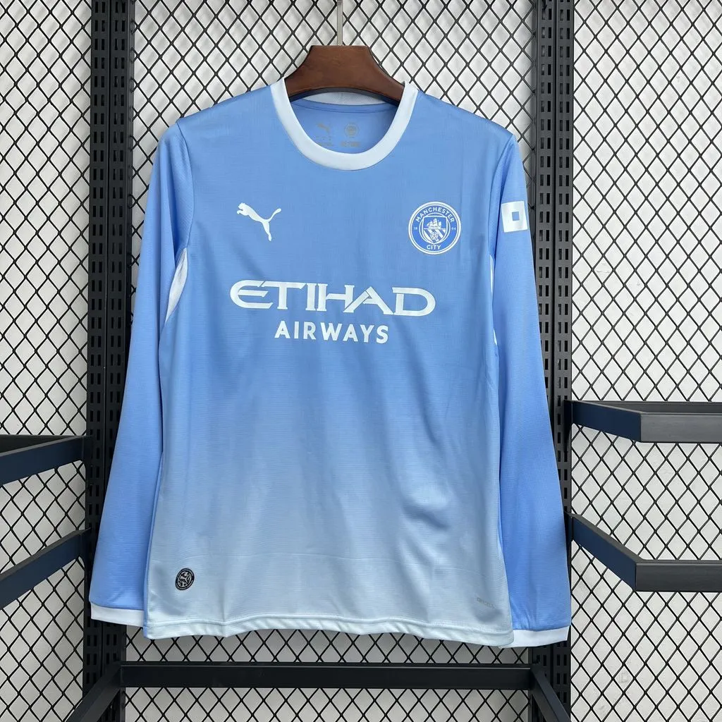 2026-27 Manchester City Home Long-Sleeve Kit – Fan Edition 1