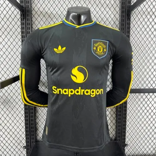 2025-26 Manchester United Away Long Sleeve Shirt - Player Edition