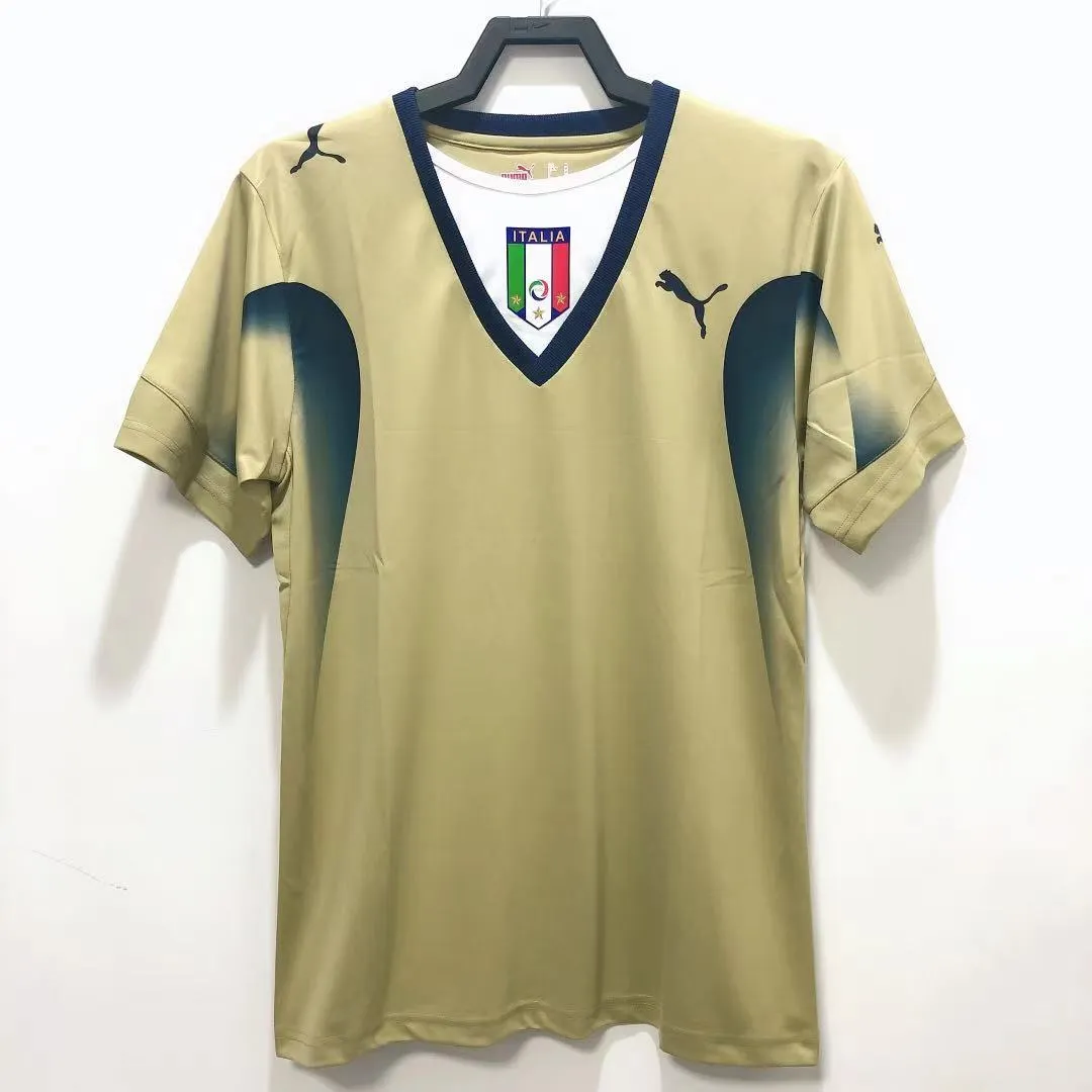 2006 Italy goalkeeper gold retro jersey 1