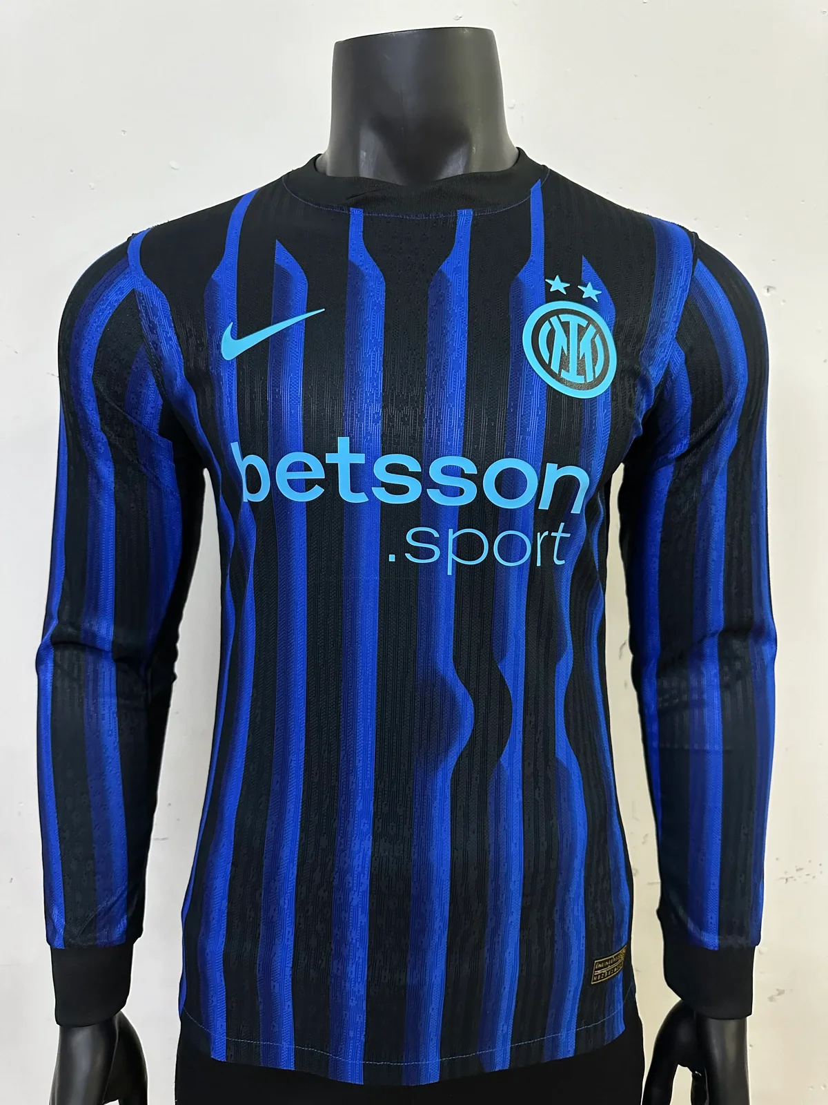 2025-26 Inter Milan Home Long-Sleeve Jersey - Player Version 1