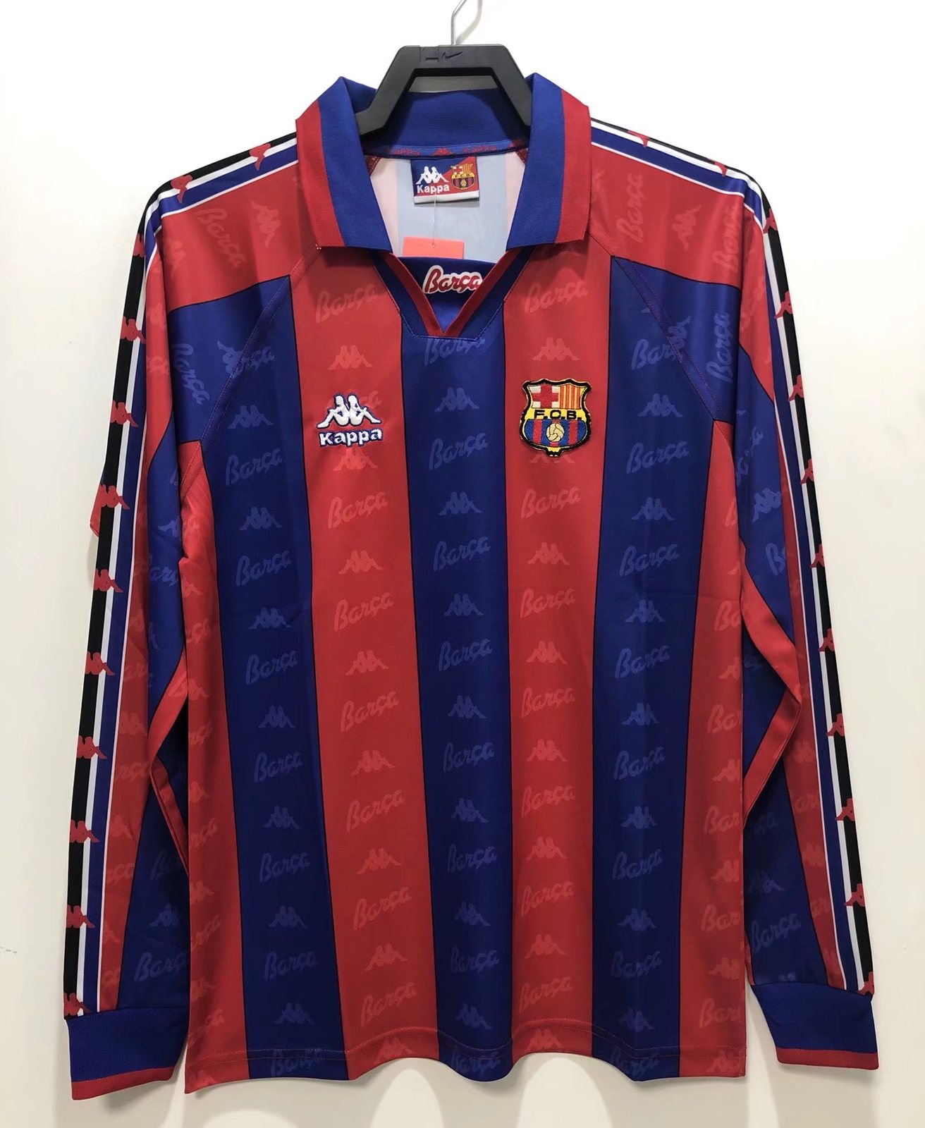 1996-97 Barcelona Home Long Sleeve Retro Jersey 1