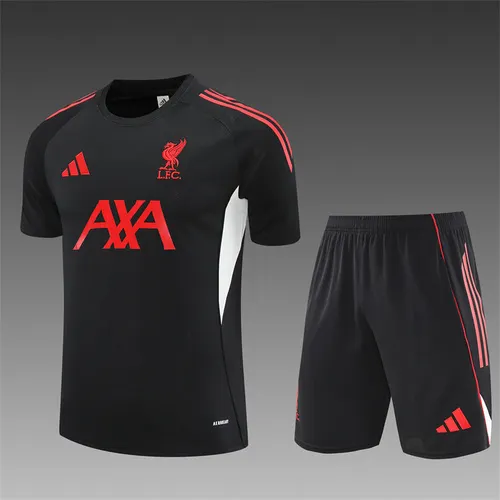 2025-26 Liverpool FC Black Short Sleeve Training Shirt 1