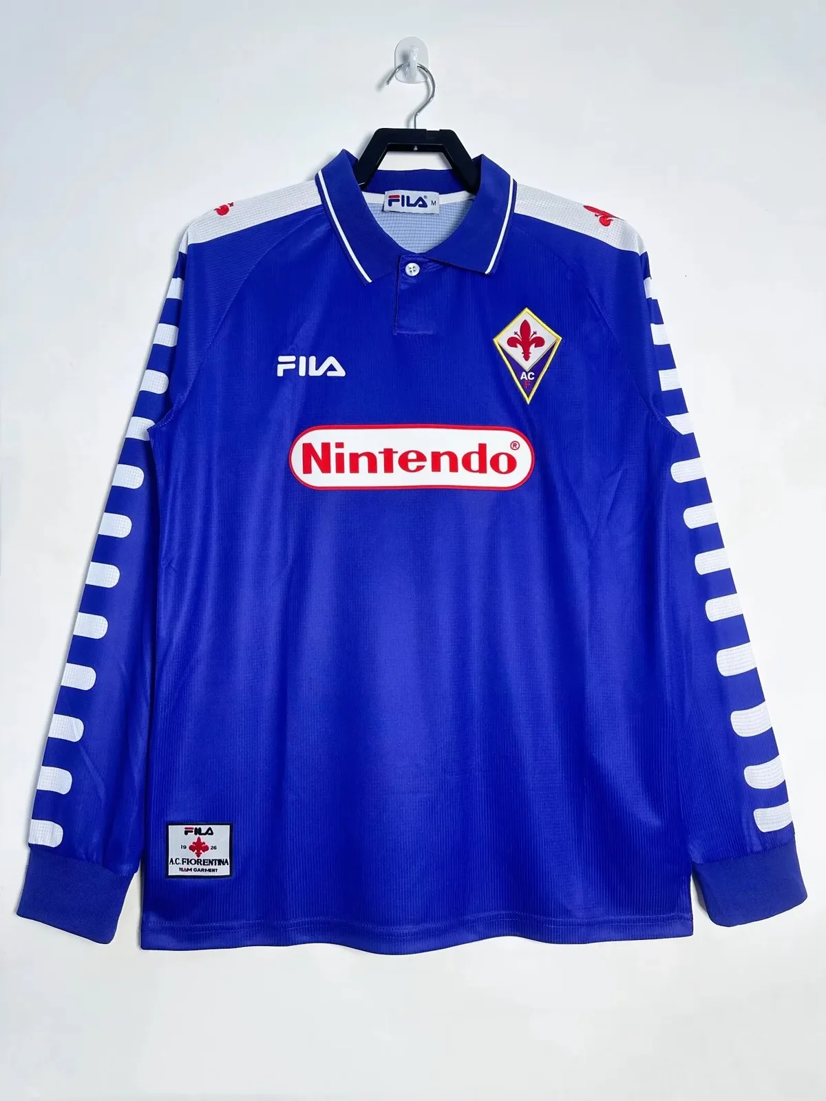 1998-99 Fiorentina Home Long Sleeve Retro Jersey 1