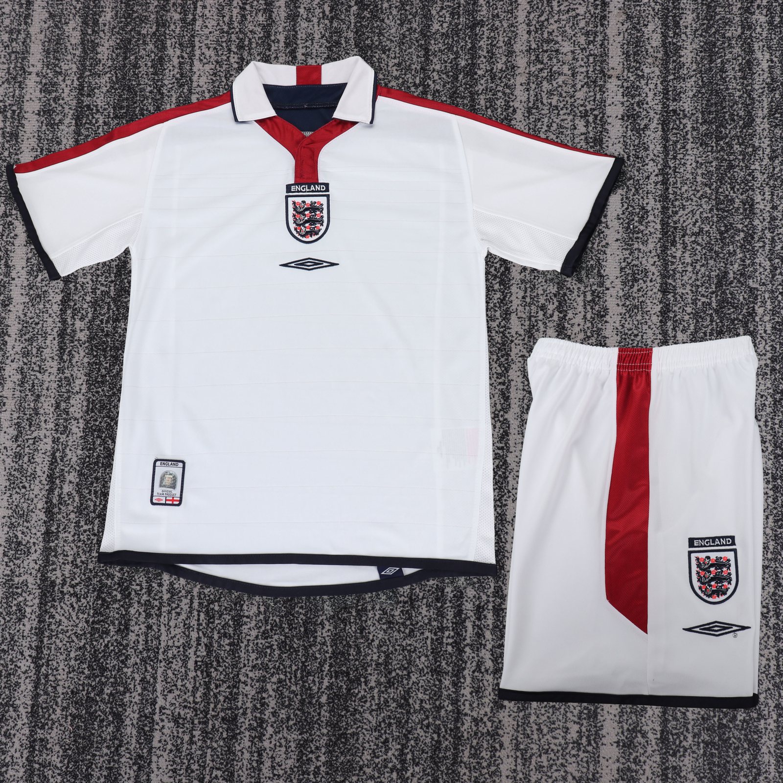 2004 England Home Retro Shirt – Kids 1