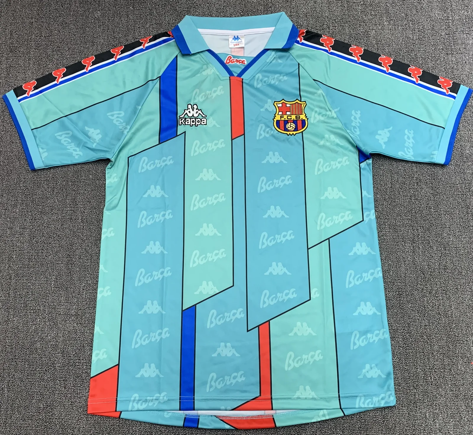1996-97 Barcelona Away Retro Jersey 1