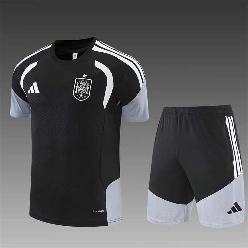 2026-27 Spain Black Short-Sleeve Training Jersey 1