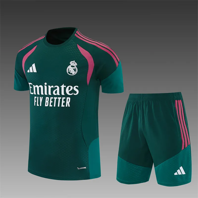 2026-27 Real Madrid Dark Green Short-Sleeve Training Jersey 1