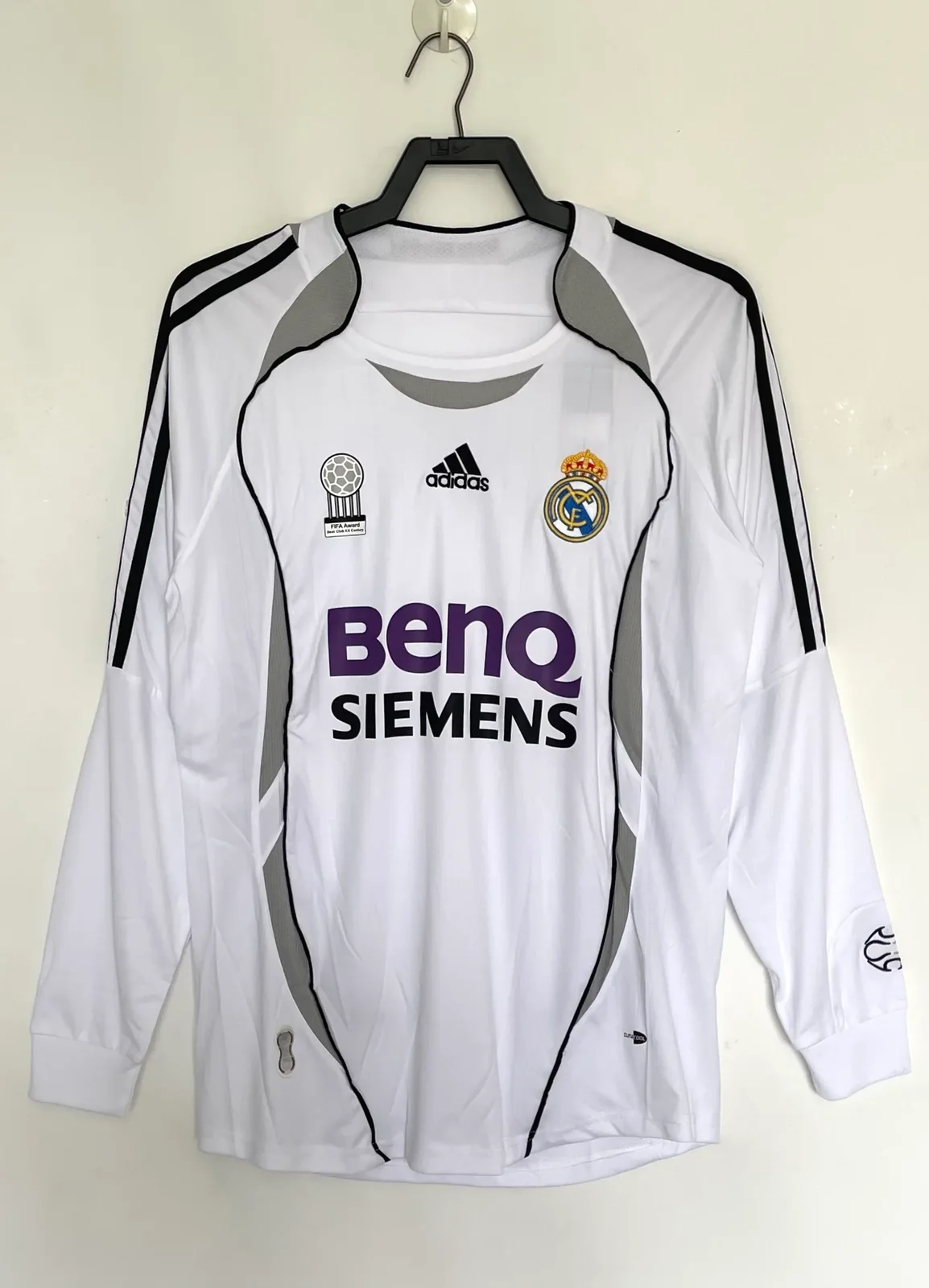 2006-07 Real Madrid Home Long-Sleeve Retro Jersey