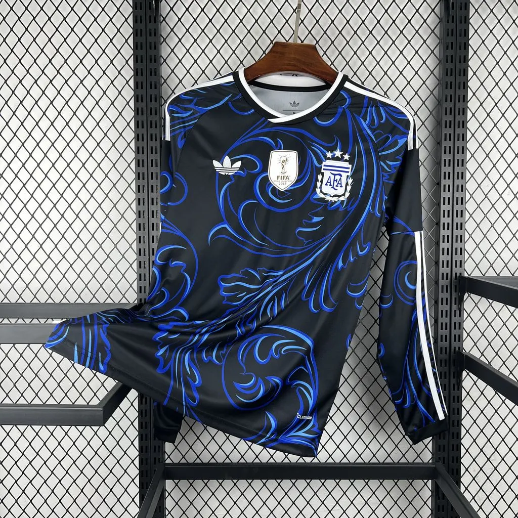 2026 Argentina Away Long-Sleeve Jersey - Fan Edition