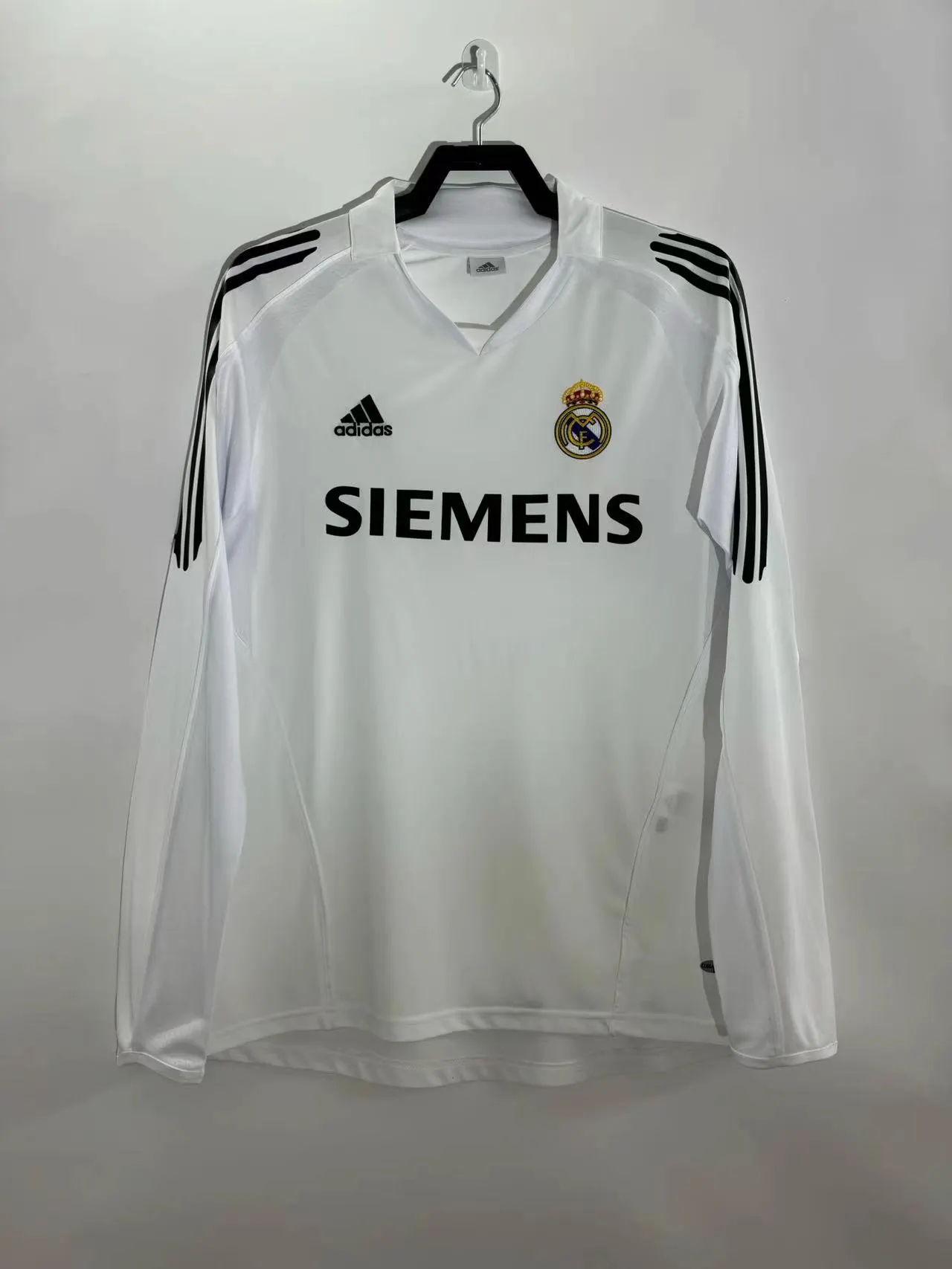 2005-06 Real Madrid Home Long Sleeve Retro Jersey 1