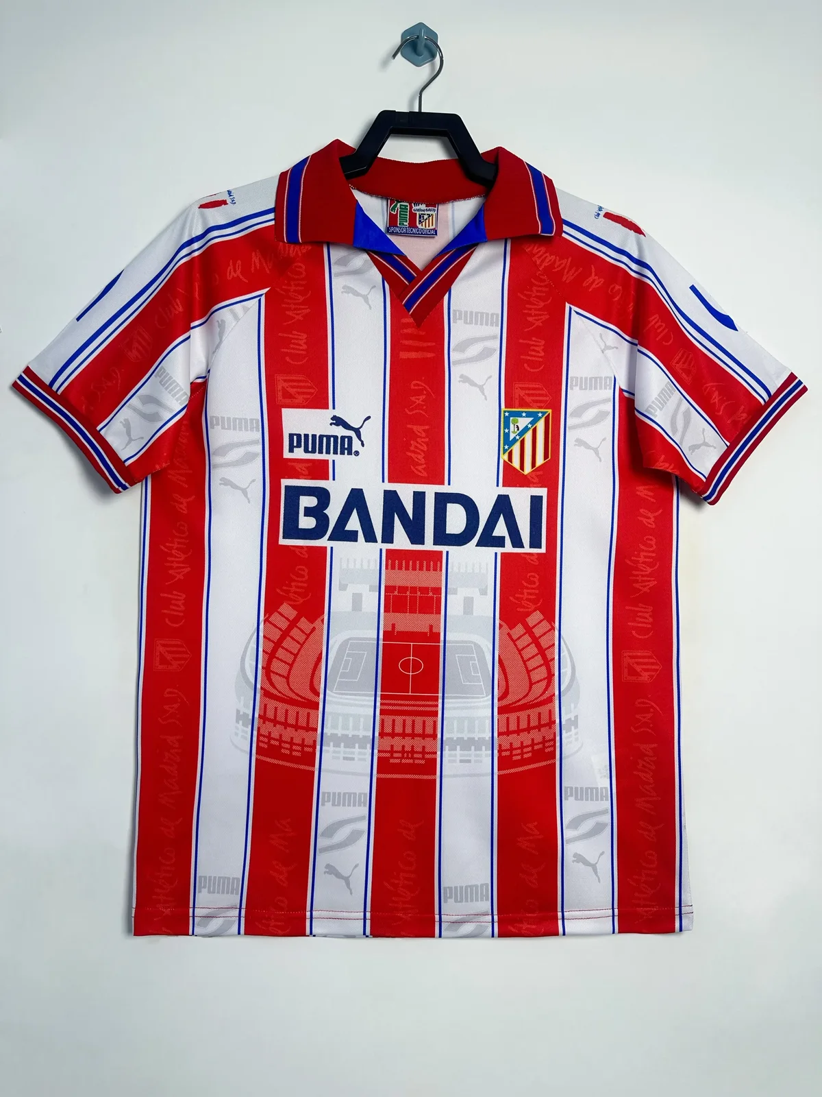 1996-97 Atlético Madrid Retro Home Jersey 1