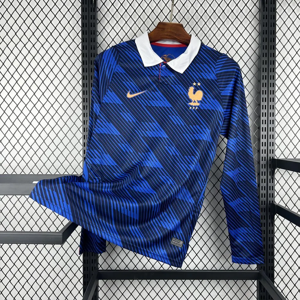 2026-27 France Home Long-Sleeve Jersey – Fan Version