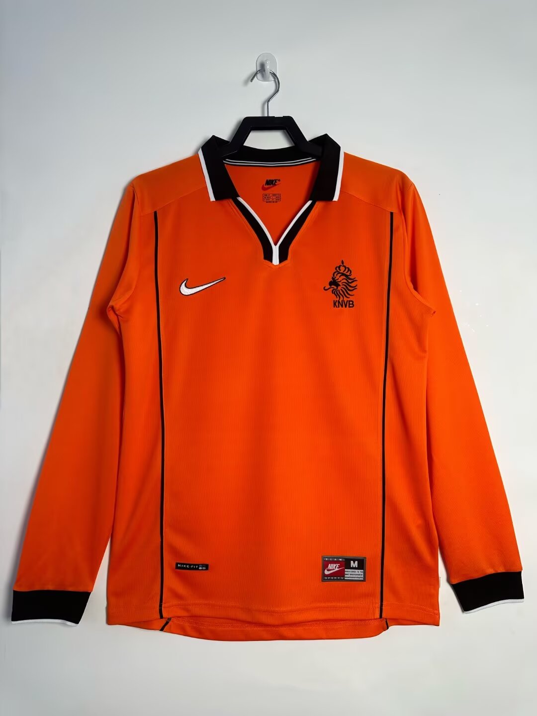 1998 Netherlands Home Long Sleeve Retro Jersey 1