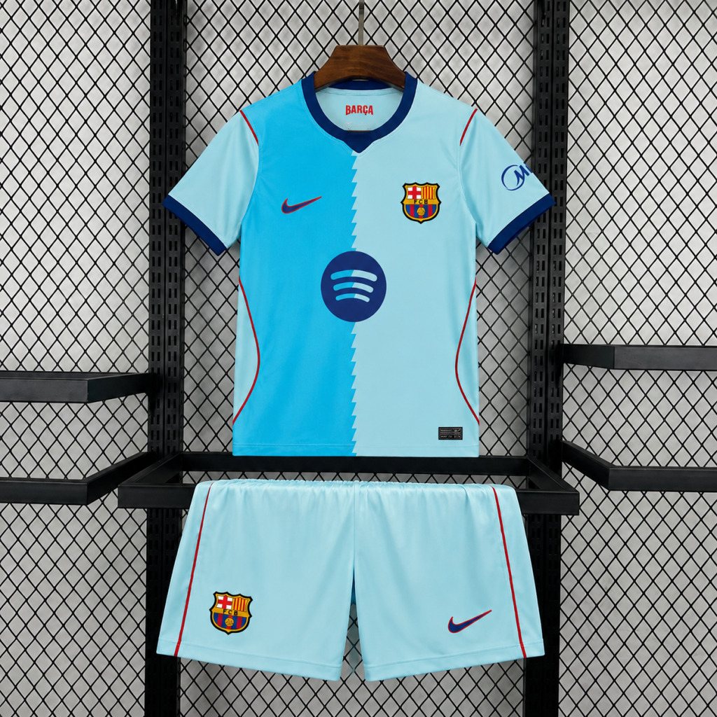 2026-27 Barcelona Second Away Jersey – Kids 1