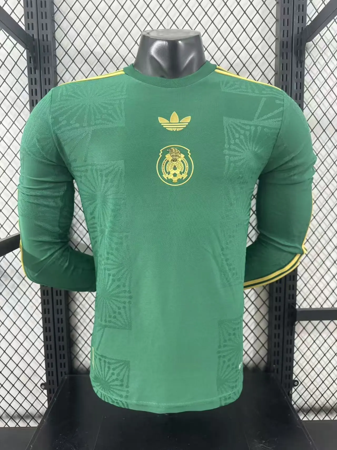 2025-26 Mexico Gold Cup Edition Long-Sleeve Jersey – Player Version 1