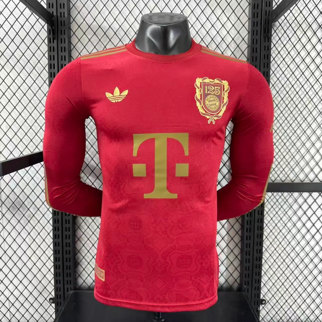 2025-26 Bayern Munich 125th Anniversary Long-Sleeve Jersey – Player Version 1