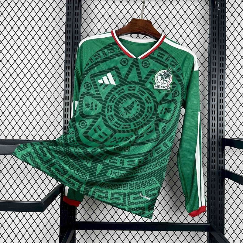 2026 Mexico Long-Sleeve Home Jersey - Fan Edition 1