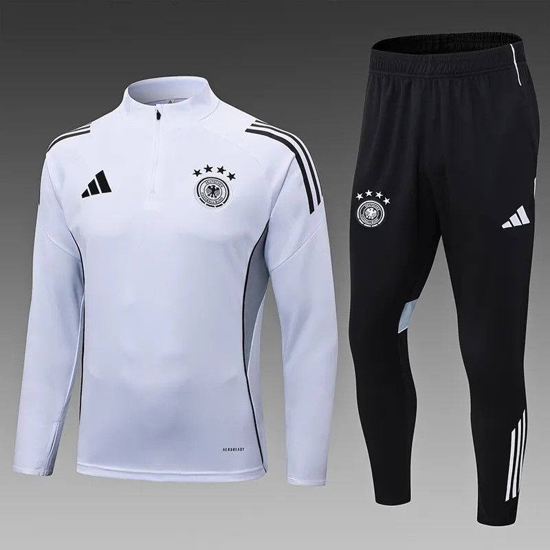 2025-26 Germany White Half-Zip Training Jersey 1
