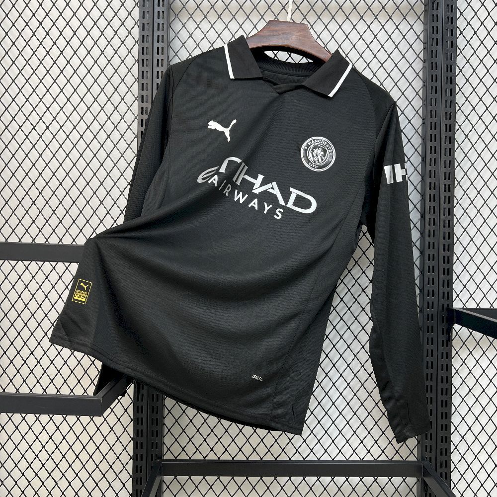 2025-26 Manchester City Away Long-Sleeve Kit – Fan Edition 1