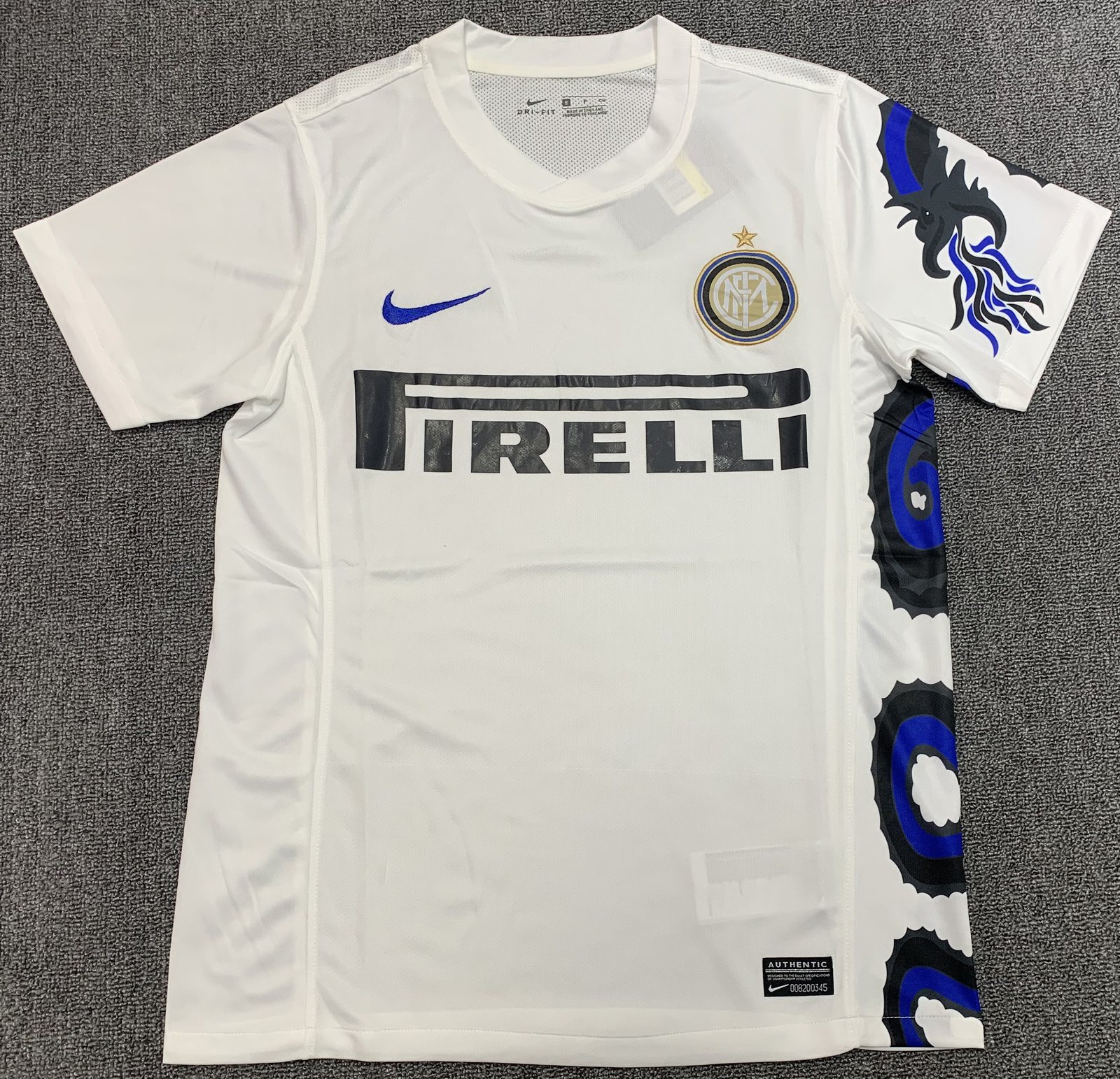 2010 Inter Milan Away White Retro Jersey 1