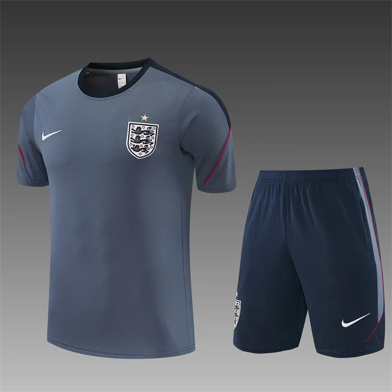 2026-27 England Grey Short-Sleeve Training Jersey 1