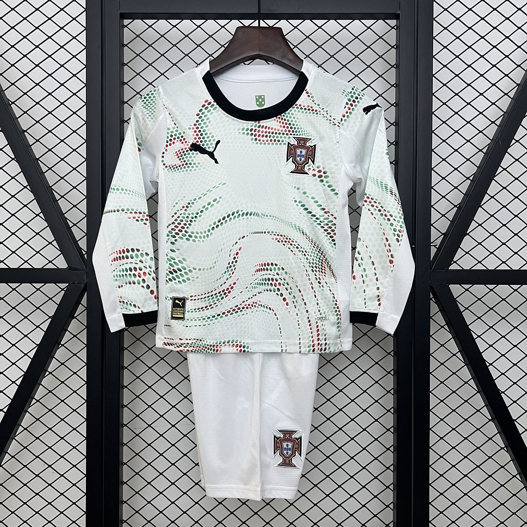 2025-26 Portugal Away Long Sleeve Shirt - Kids 1
