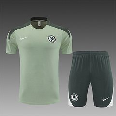 2025-26 Chelsea Light Green Short Sleeve Training Shirt 1