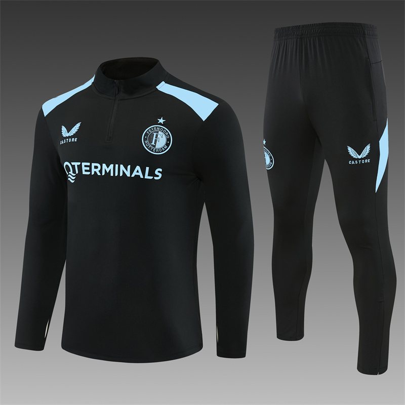 2026-27 Feyenoord Black Half-Zip Training Jersey 1
