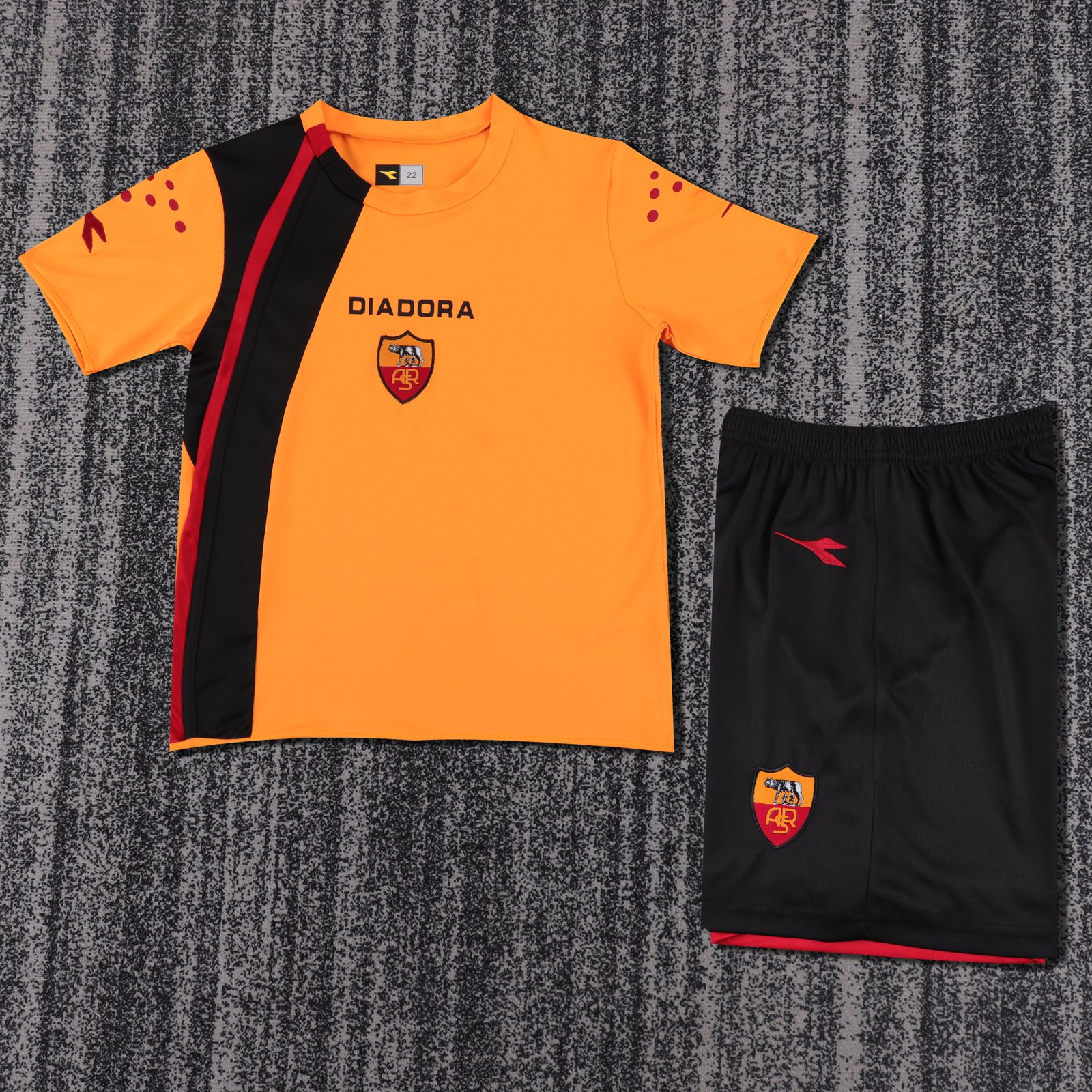 2005-06 AS Roma Home Retro Shirt - Kids Sizes 1