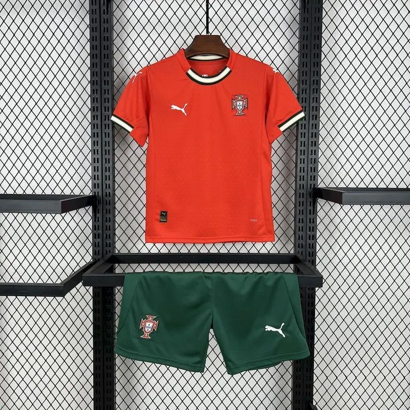 2025-26 Portugal Home Shirt - Kids Size 1