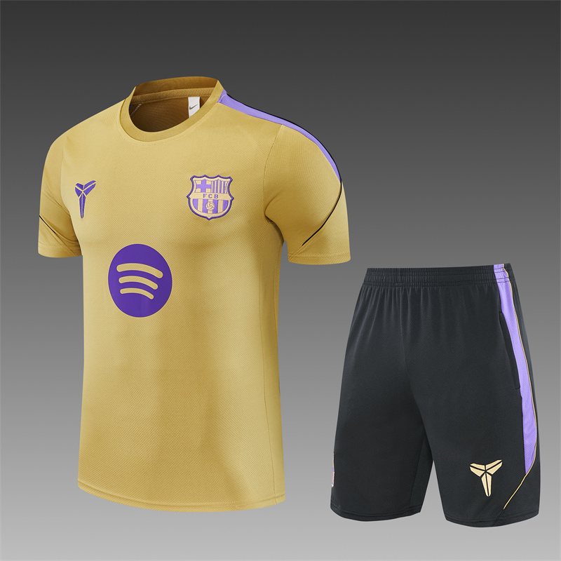 2026-27 Barcelona Gold Short-Sleeve Training Jersey 1
