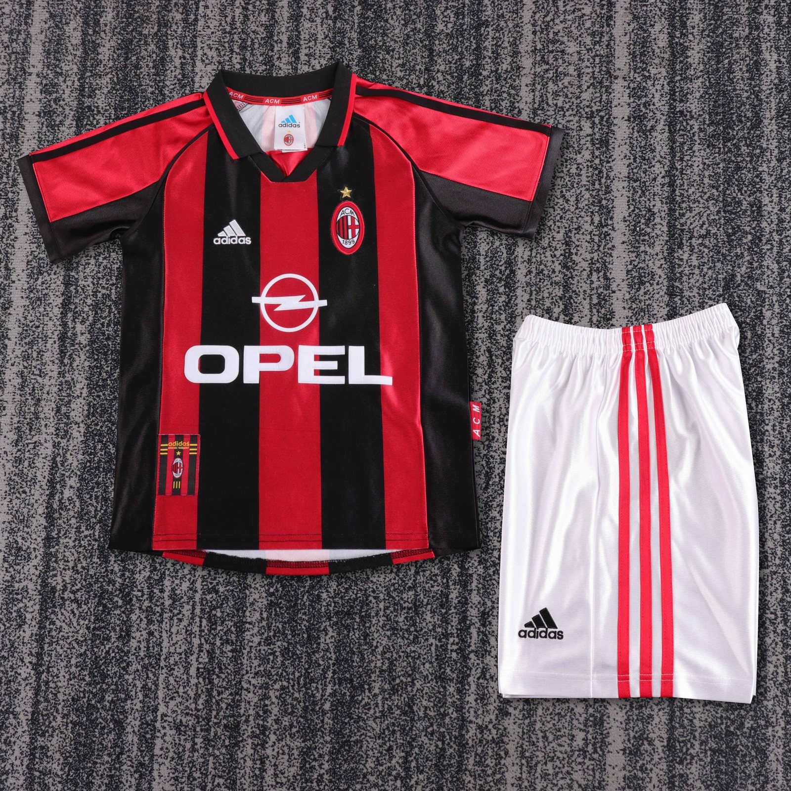 1998-99 AC Home Retro Shirt - Kids Sizes 1