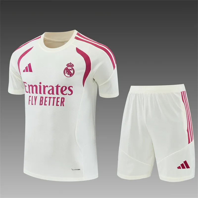 2026-27 Real Madrid Beige Short-Sleeve Training Jersey 1