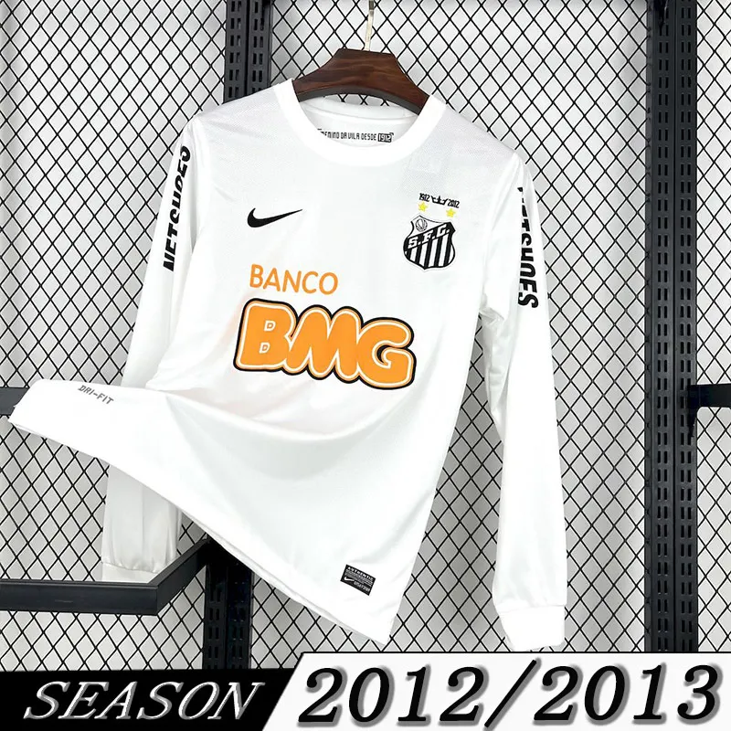 2012-13 Santos Home Long Sleeve Retro Jersey 1